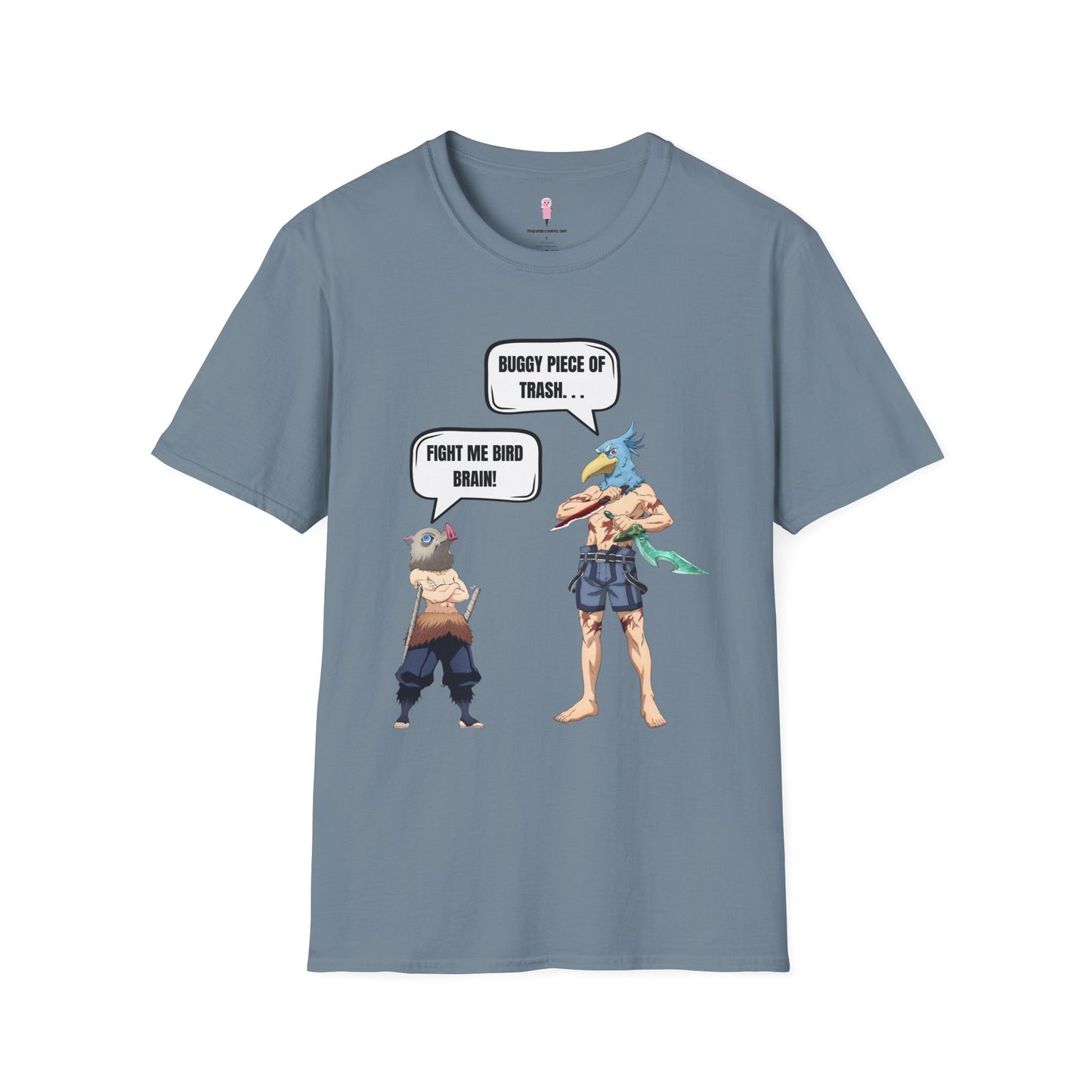 Shangri-la Frontier vs Demon Slayer- Boar Head vs Bird Brain Graphic Tee