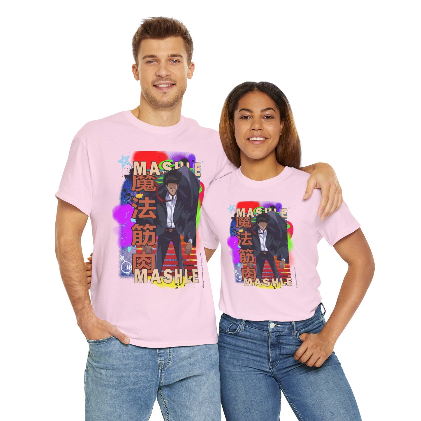 Mashle - Mash Burnedead Graffiti Unisex Heavy Cotton Tee