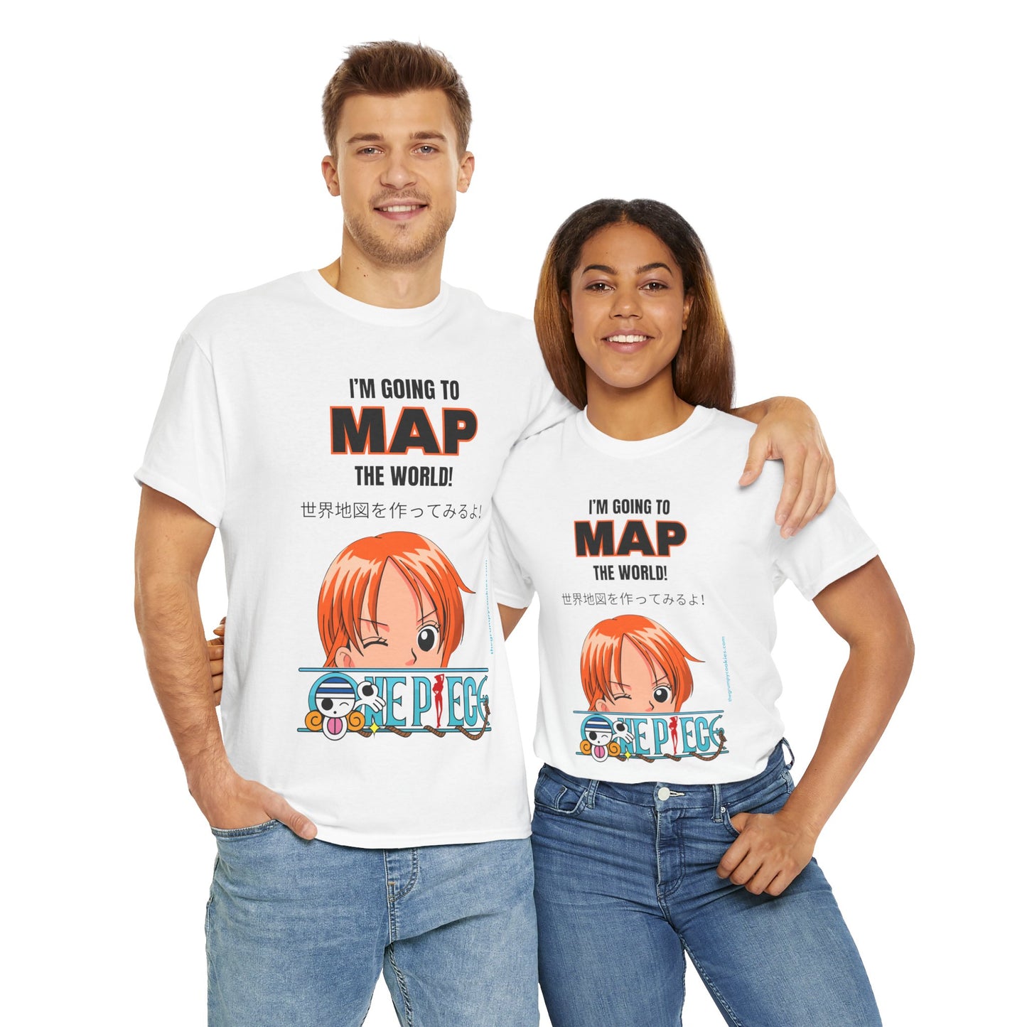 One Piece - Map the World Unisex Heavy Cotton Tee