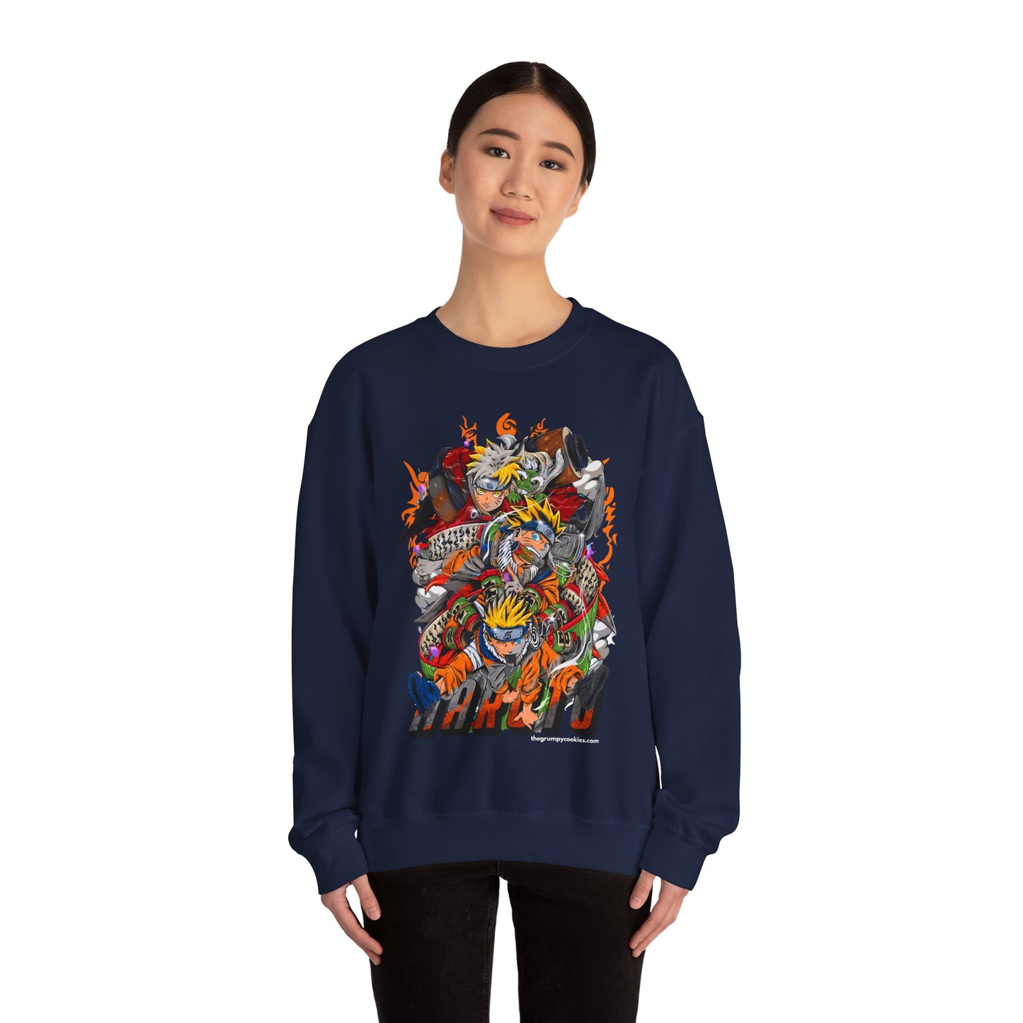 Naruto - The many faces of Naruto Unisex Heavy Blend™ Crewneck Sweatshirt