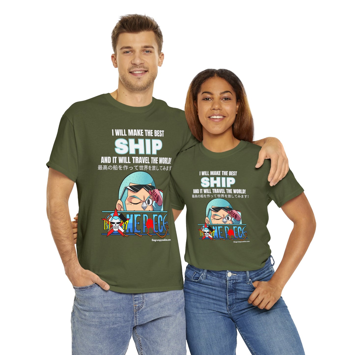 One Piece - World's Greatest Shipwright Unisex Heavy Cotton Tee