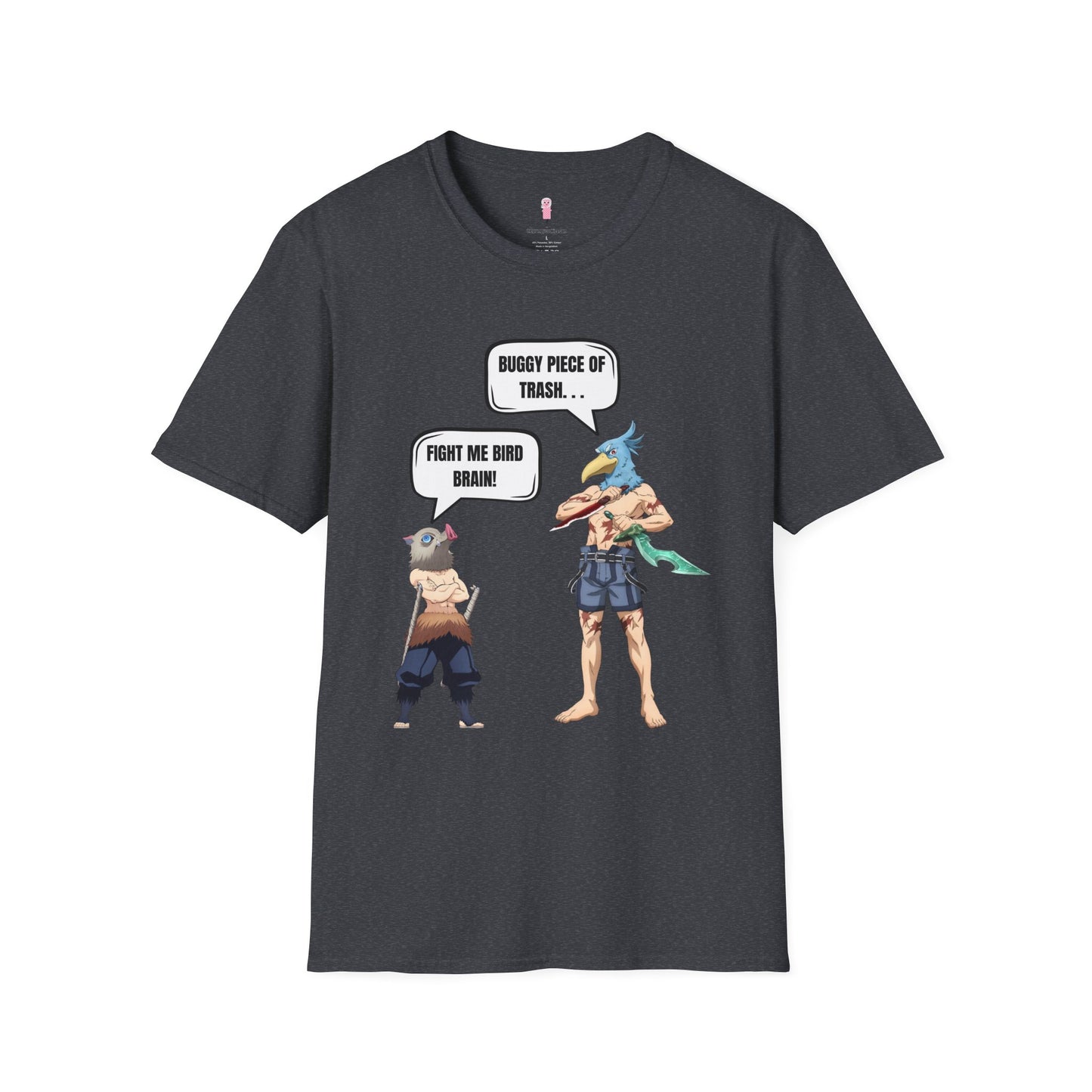 Shangri-la Frontier vs Demon Slayer- Boar Head vs Bird Brain Graphic Tee