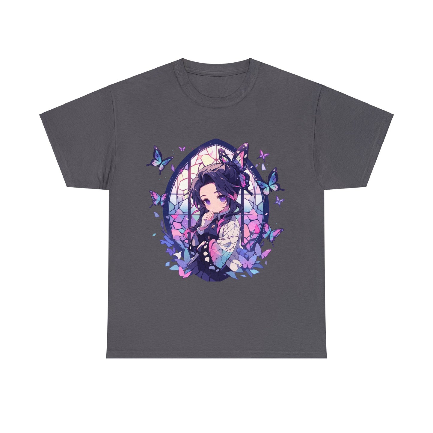 Demon Slayer - Stained Glass Shinobu Kocho Series Unisex Heavy Cotton Tee
