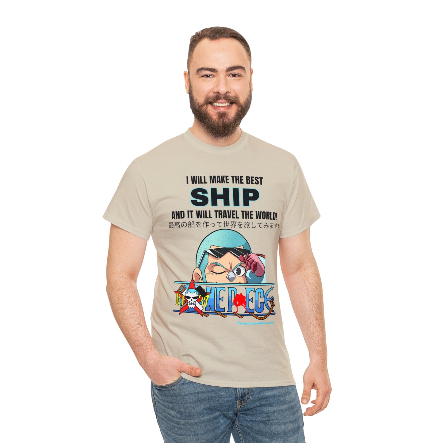 One Piece - World's Greatest Shipwright Unisex Heavy Cotton Tee