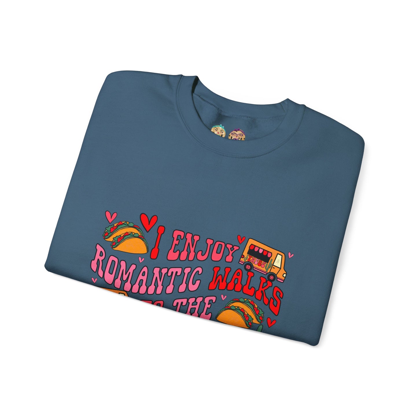 The Grumpy Cookies - Romance = Tacos Unisex Heavy Blend™ Crewneck Sweatshirt