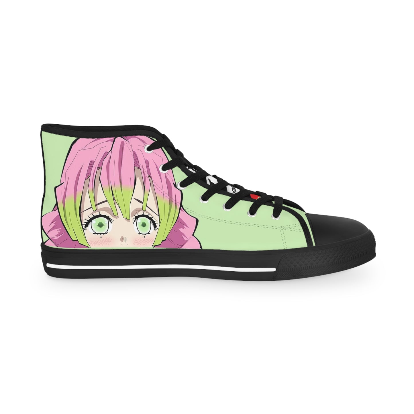Demon Slayer - Adorable Mitsuri Men's Light Green High Top Sneakers