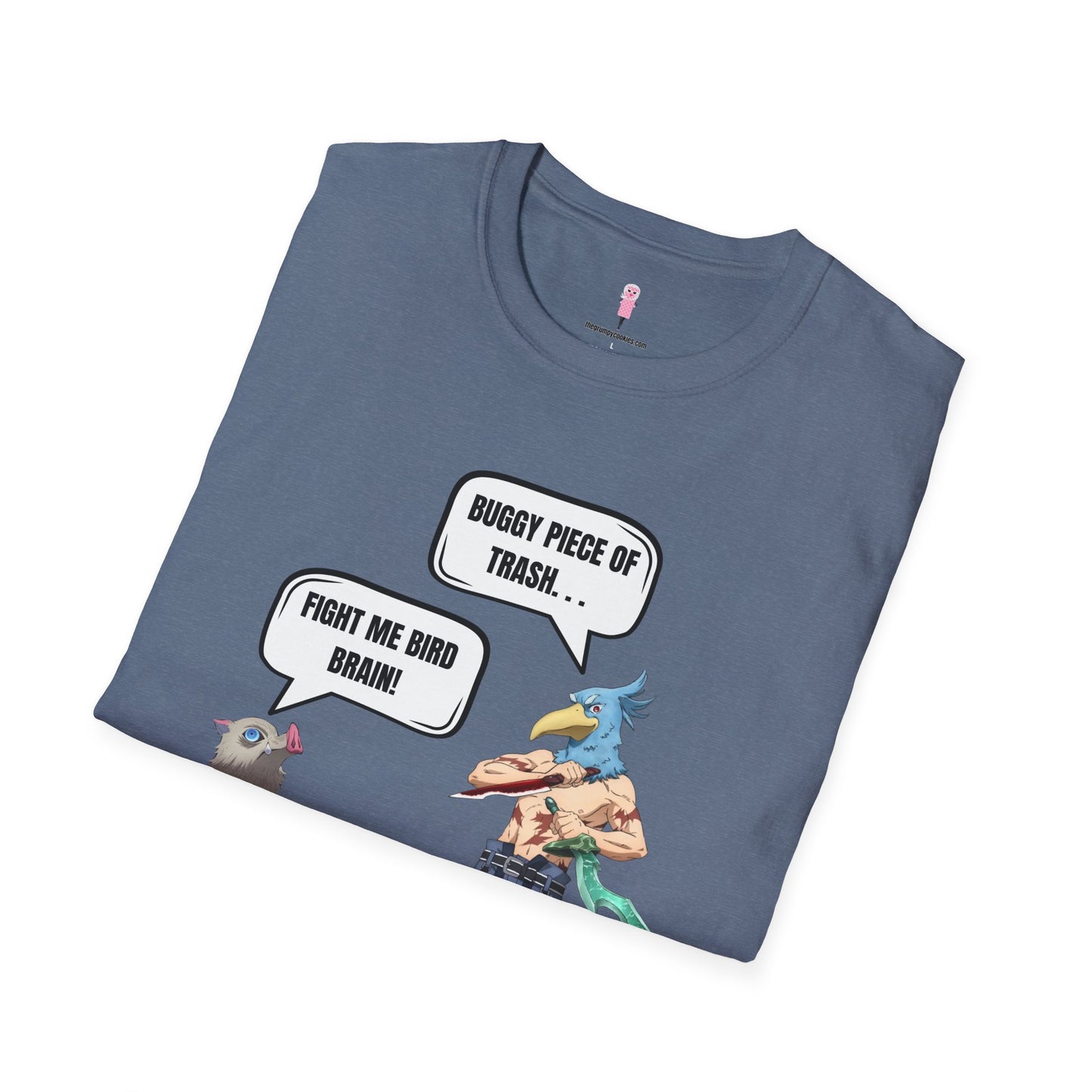 Shangri-la Frontier vs Demon Slayer- Boar Head vs Bird Brain Graphic Tee