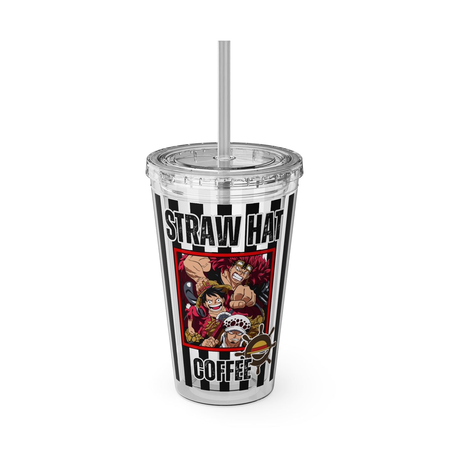 Straw Hat Coffee - The Worst Generation Sunsplash Tumbler with Straw, 16oz