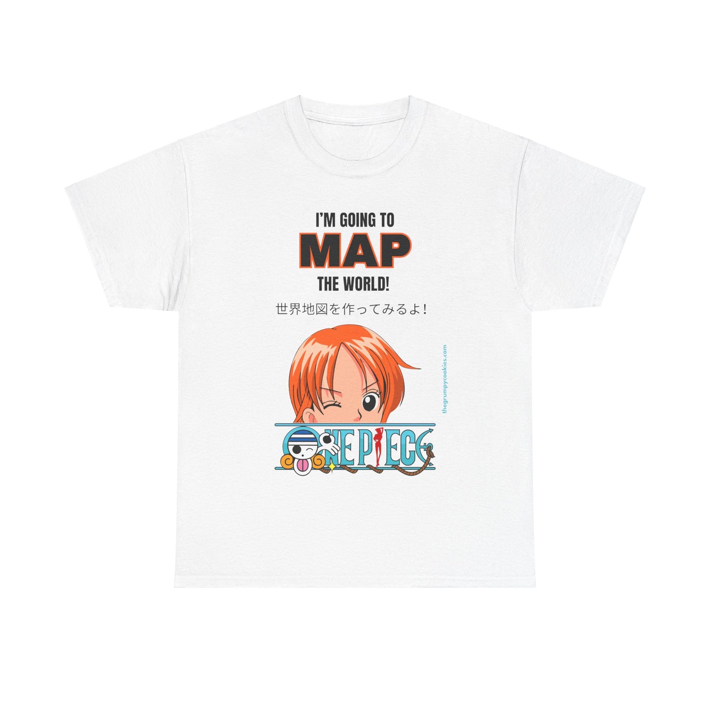 One Piece - Map the World Unisex Heavy Cotton Tee