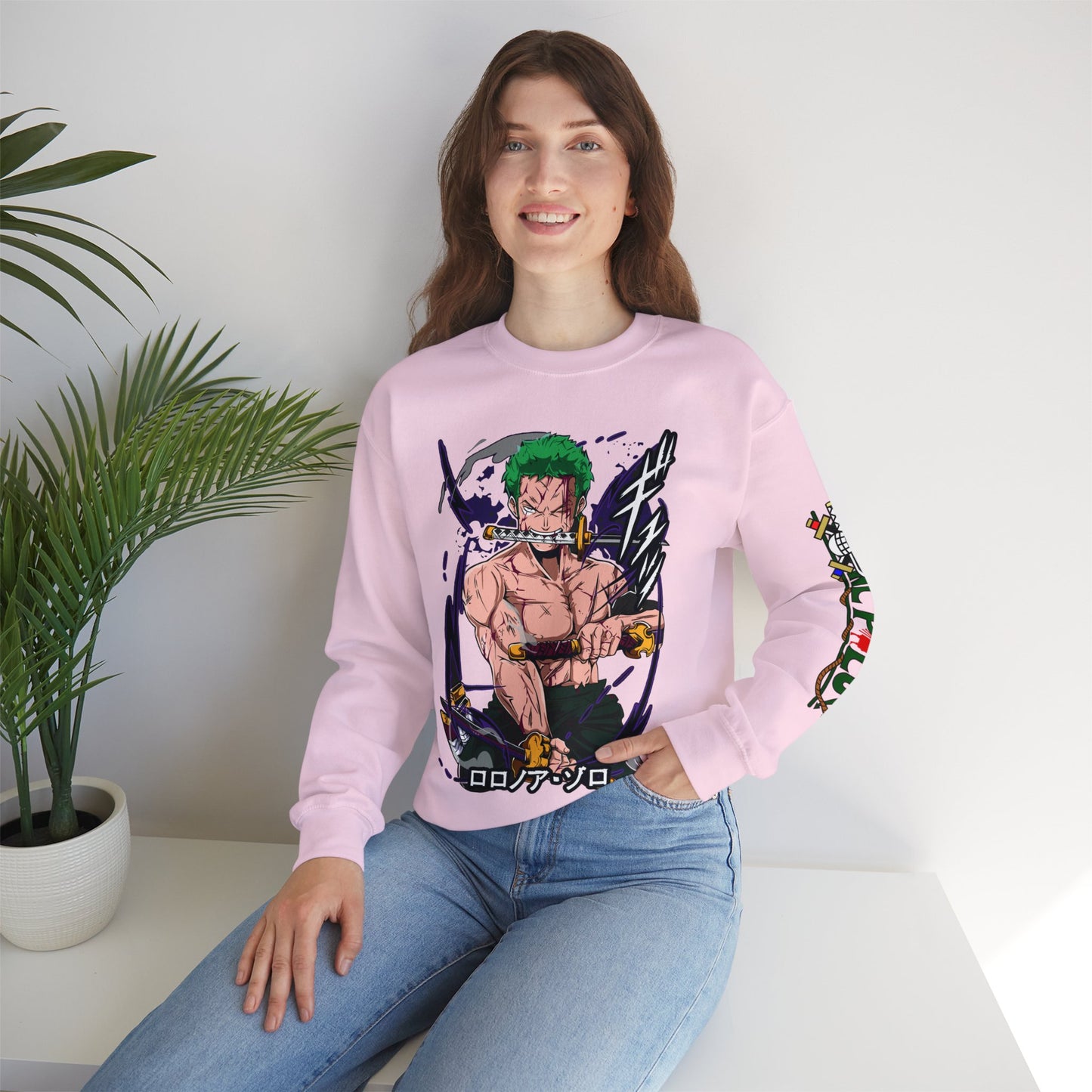 One Piece - Zoro Unisex Heavy Blend™ Crewneck Sweatshirt