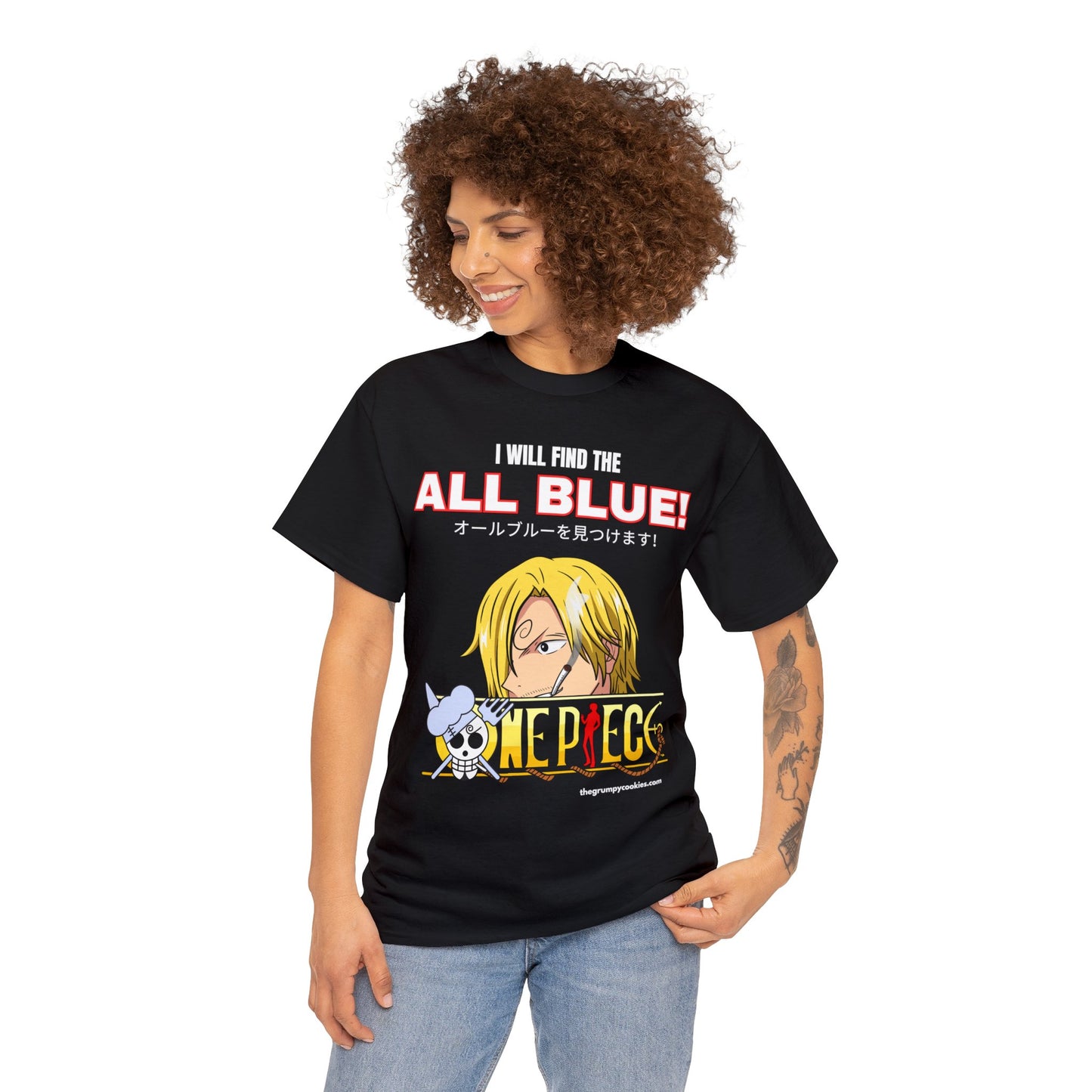 One Piece - Find the All Blue Unisex Heavy Cotton Tee