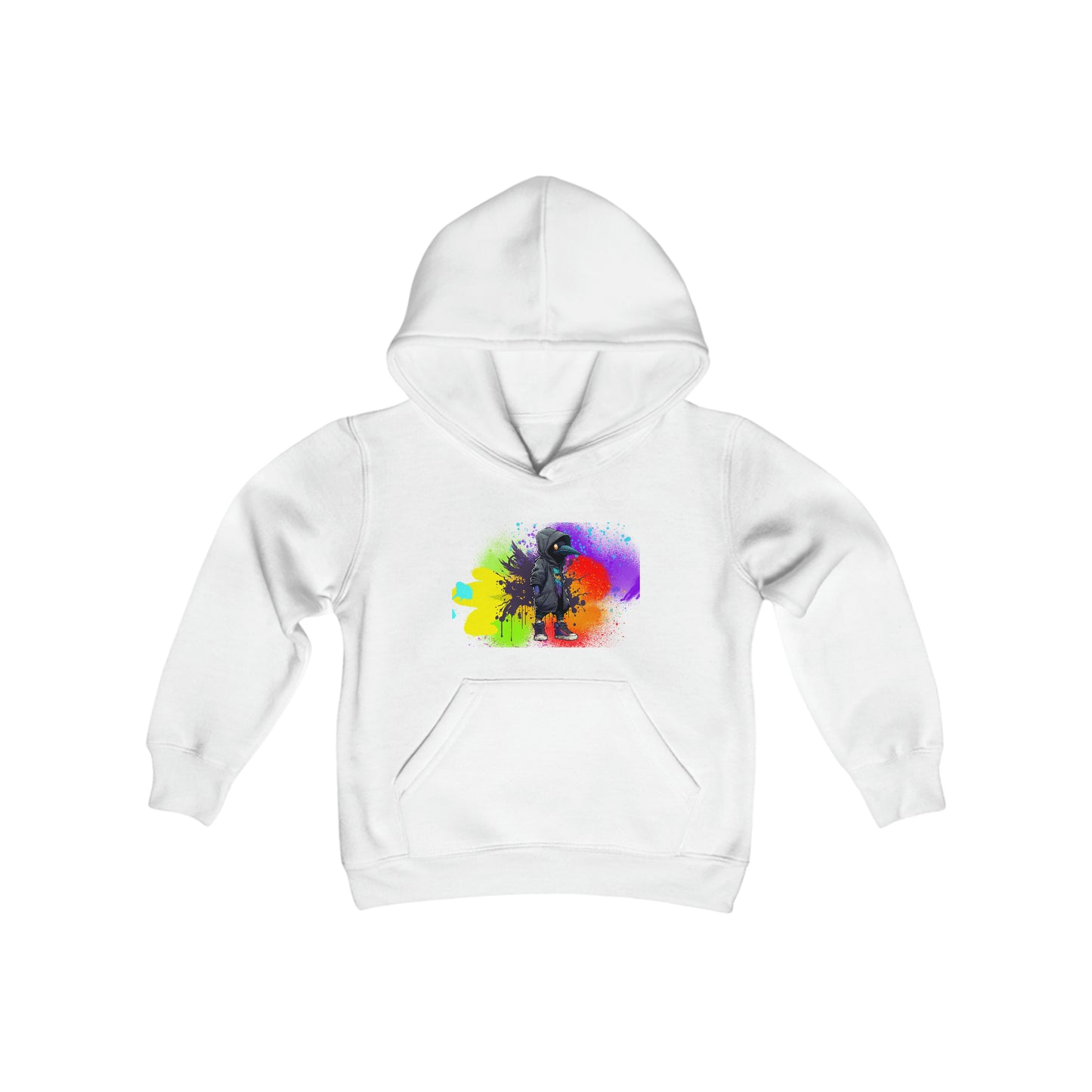 The Grumpy Cookies - Kuro the Raven Youth Heavy Blend Hooded Sweatshirt