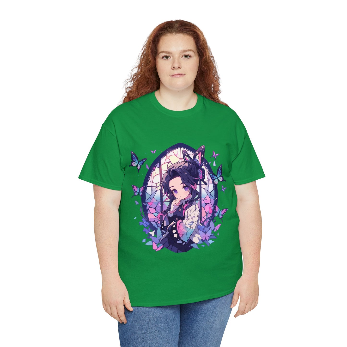 Demon Slayer - Stained Glass Shinobu Kocho Series Unisex Heavy Cotton Tee