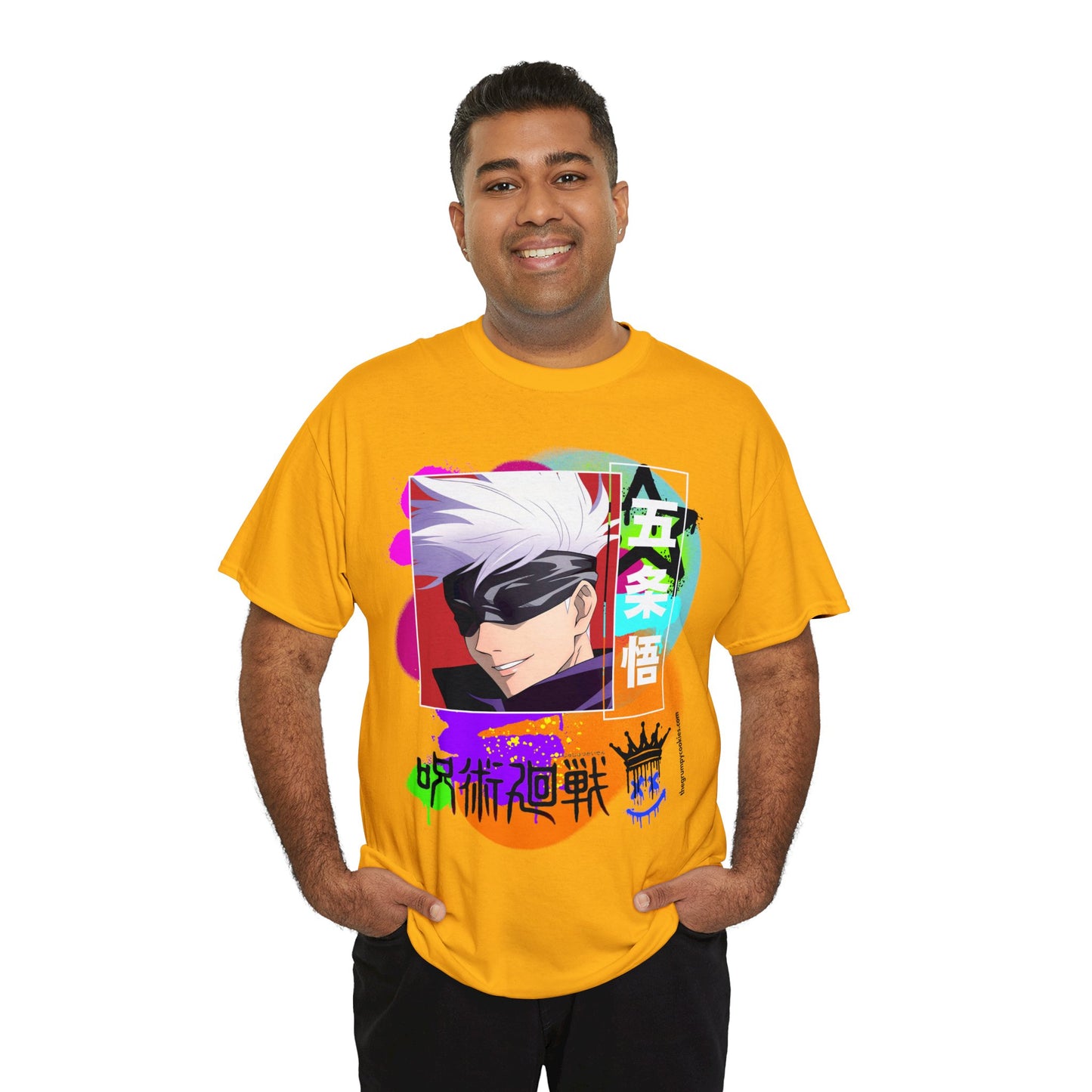 Jujutsu Kaisen - Gojo's Side Smile Unisex Heavy Cotton Tee