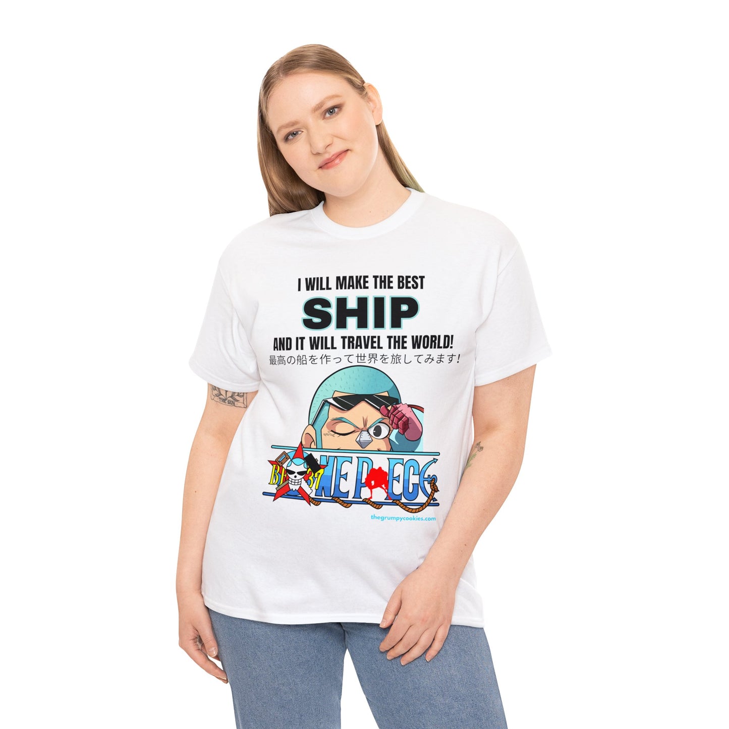 One Piece - World's Greatest Shipwright Unisex Heavy Cotton Tee