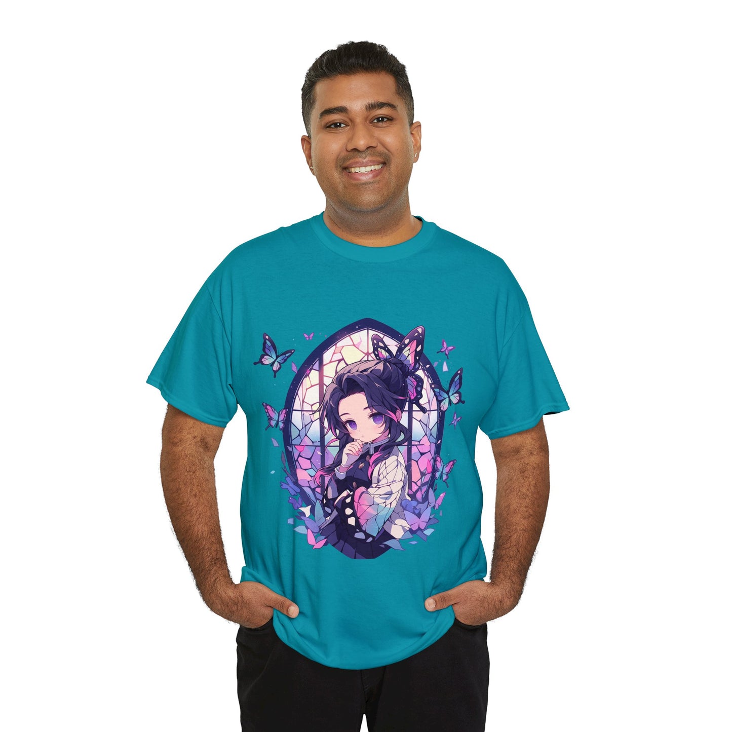 Demon Slayer - Stained Glass Shinobu Kocho Series Unisex Heavy Cotton Tee