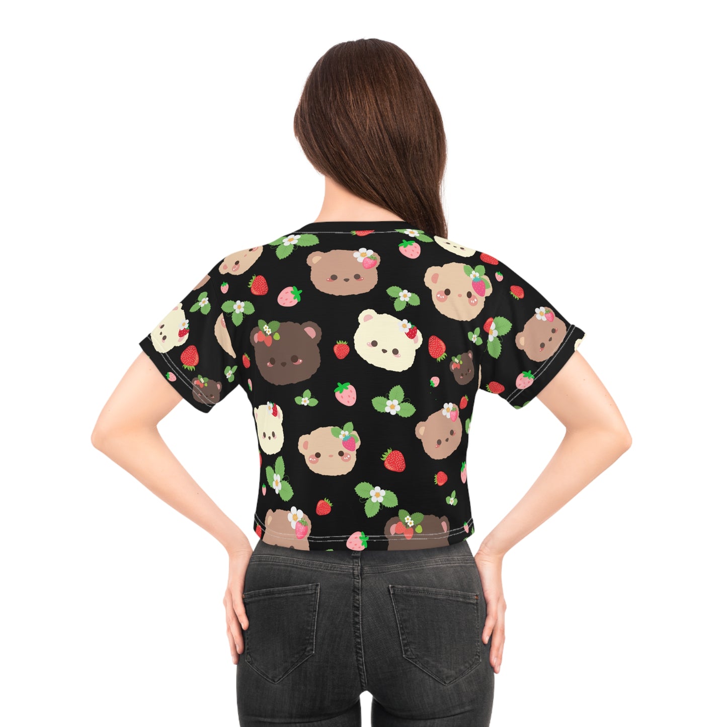 The Grumpy Cookies - Gangs All Here Black Crop Tee