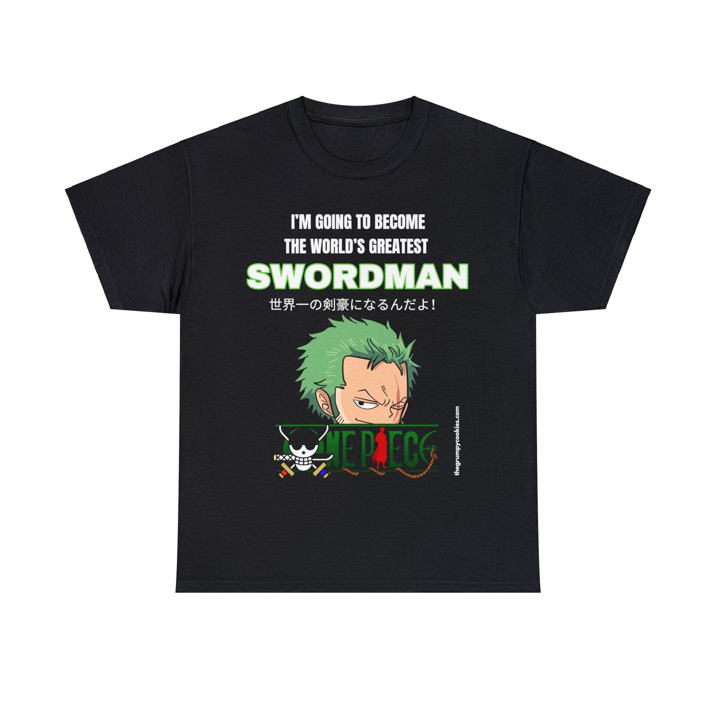 One Piece - World's Greatest Swordsman Unisex Heavy Cotton Tee