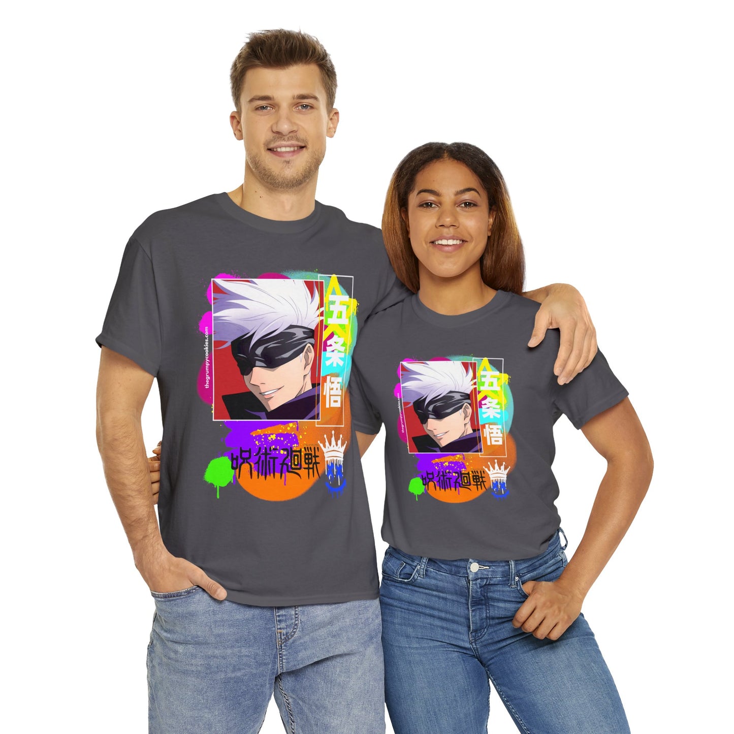 Jujutsu Kaisen - Gojo's Side Smile Unisex Heavy Cotton Tee