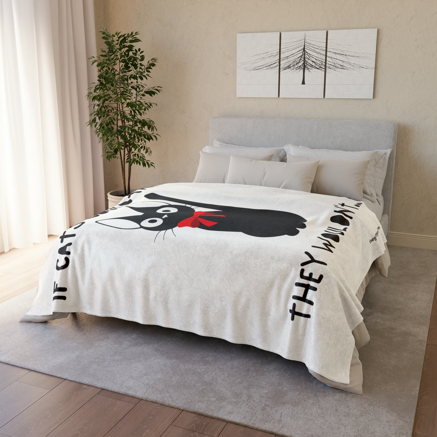 Studio Ghibli - Kiki's Delivery Service - Jiji Doesn't Feel Like Talking Polyester Blanket