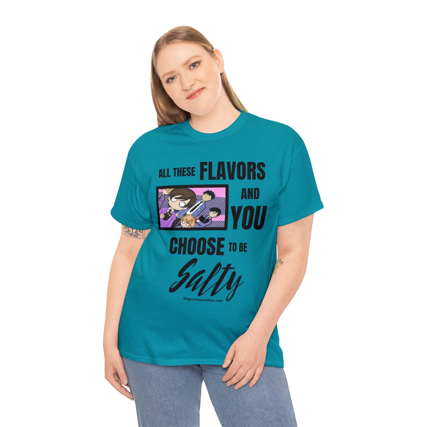Ouran High School Host Club - Shocked Hosts Choose to Be Salty Unisex Heavy Cotton Tee