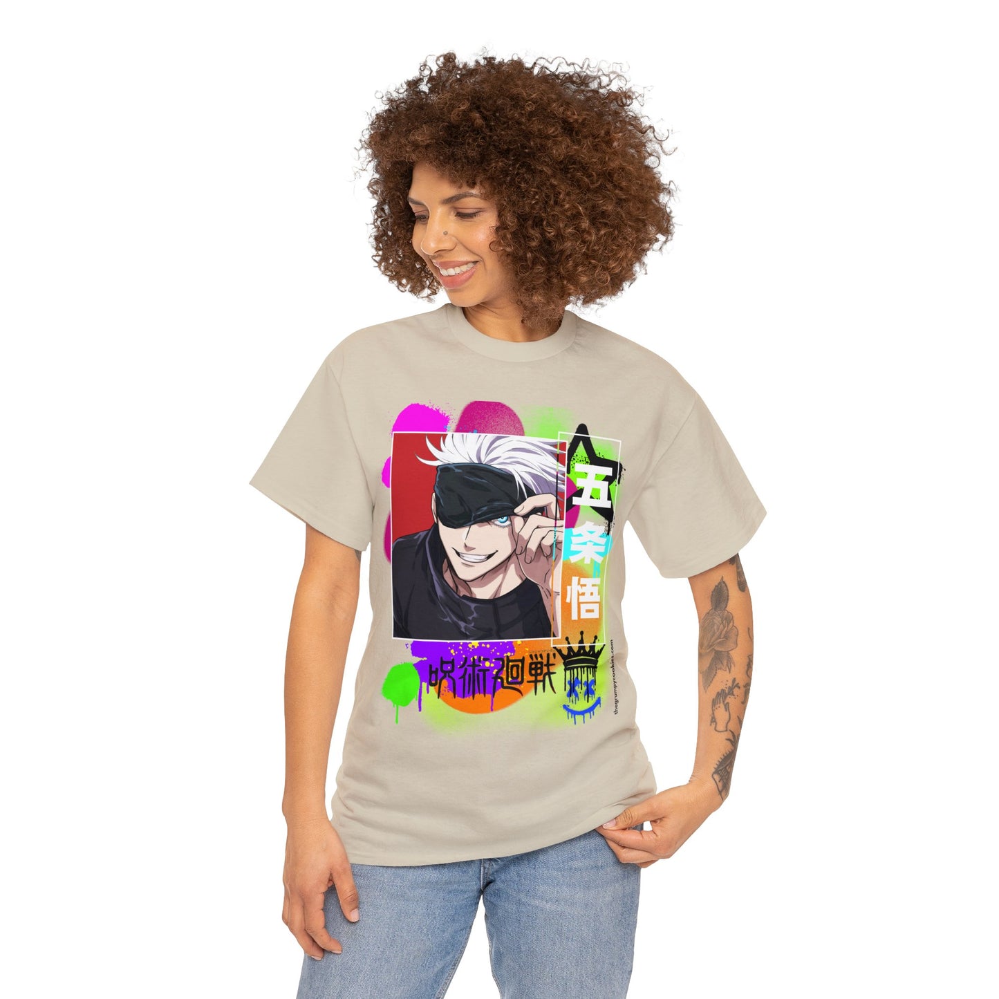 Jujutsu Kaisen - Peekaboo Gojo Unisex Heavy Cotton Tee