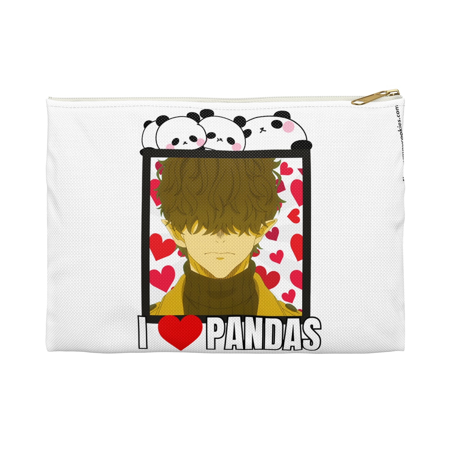 Mr. Villain's Day Off - I Love Pandas Accessory Pouch