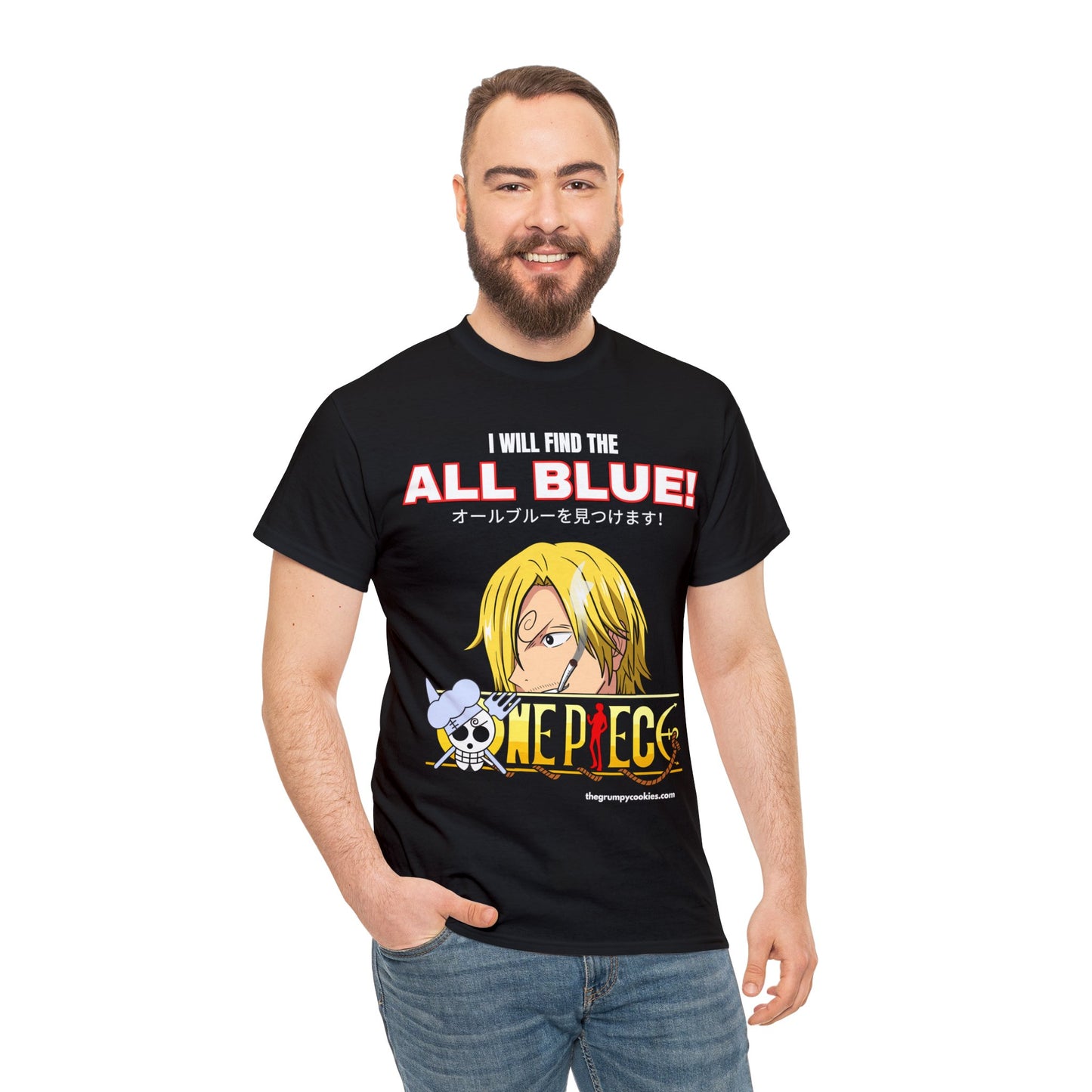 One Piece - Find the All Blue Unisex Heavy Cotton Tee