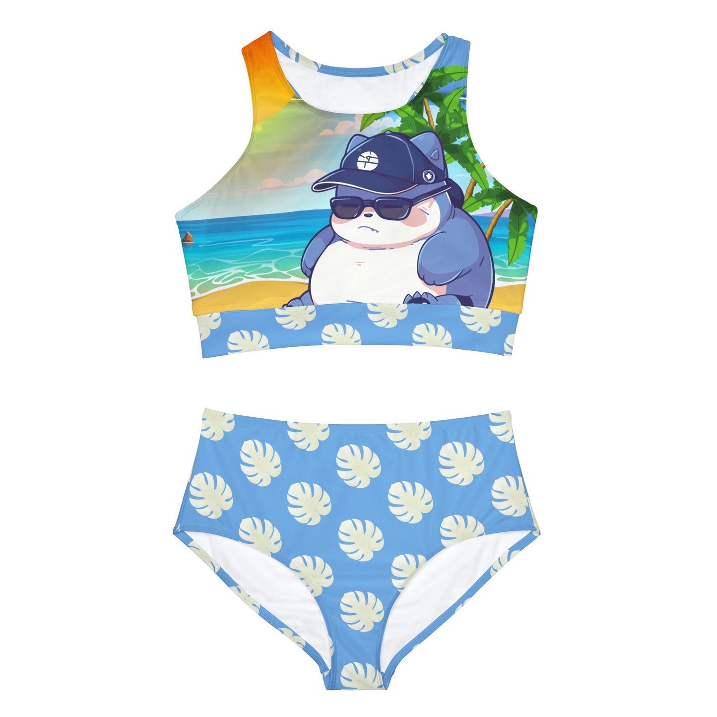 Pokemon - Light Blue Chillax to the Max Sporty Bikini Set