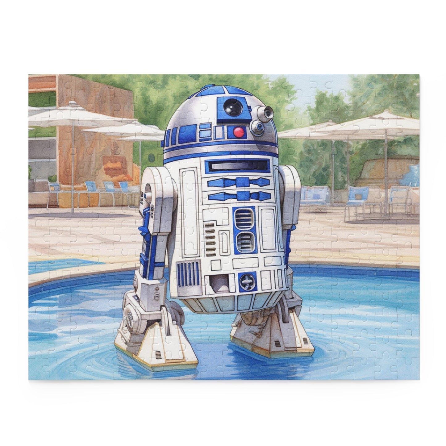 Star Wars - R2D2 at the Pool Party Puzzle (120, 252, 500-Piece)
