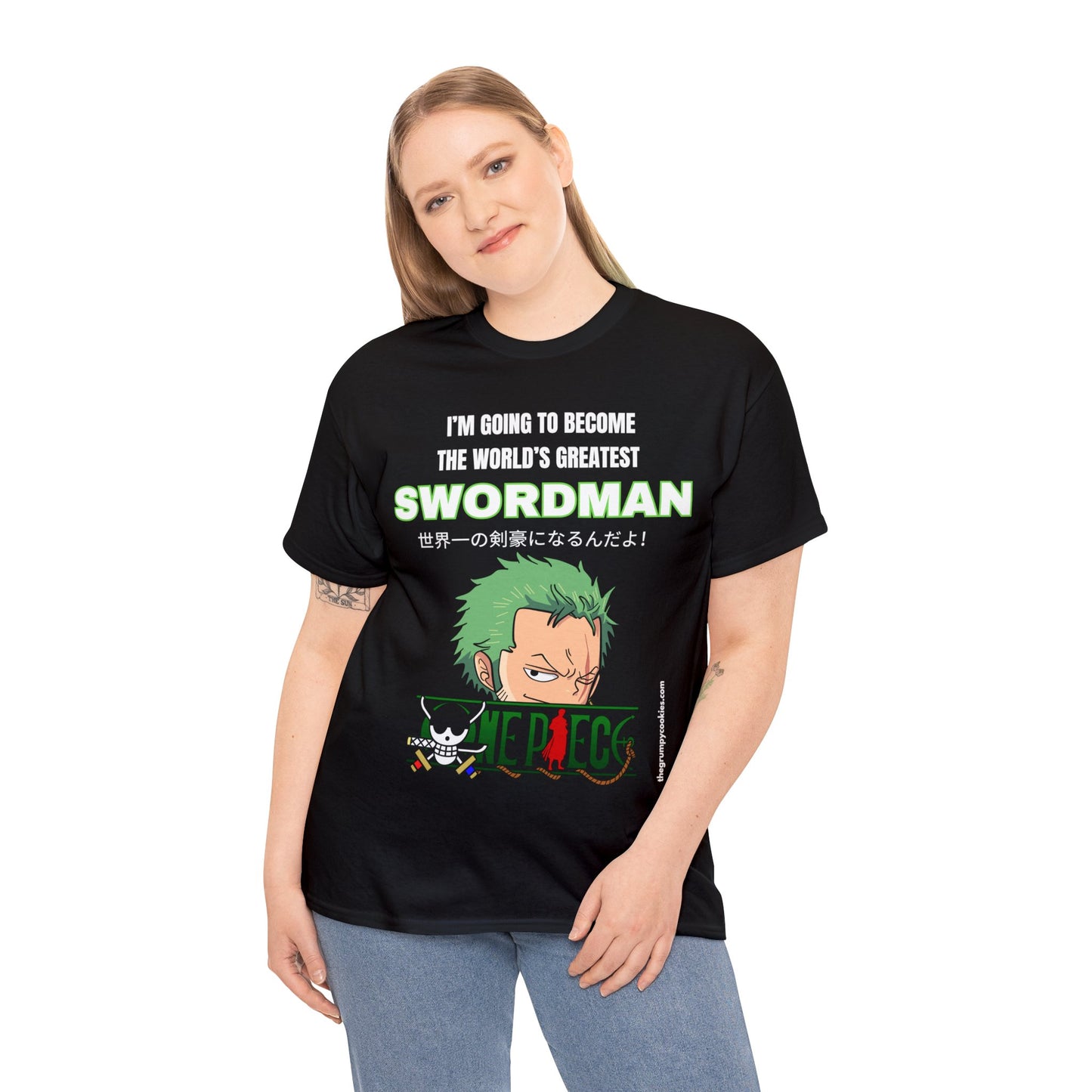 One Piece - World's Greatest Swordsman Unisex Heavy Cotton Tee