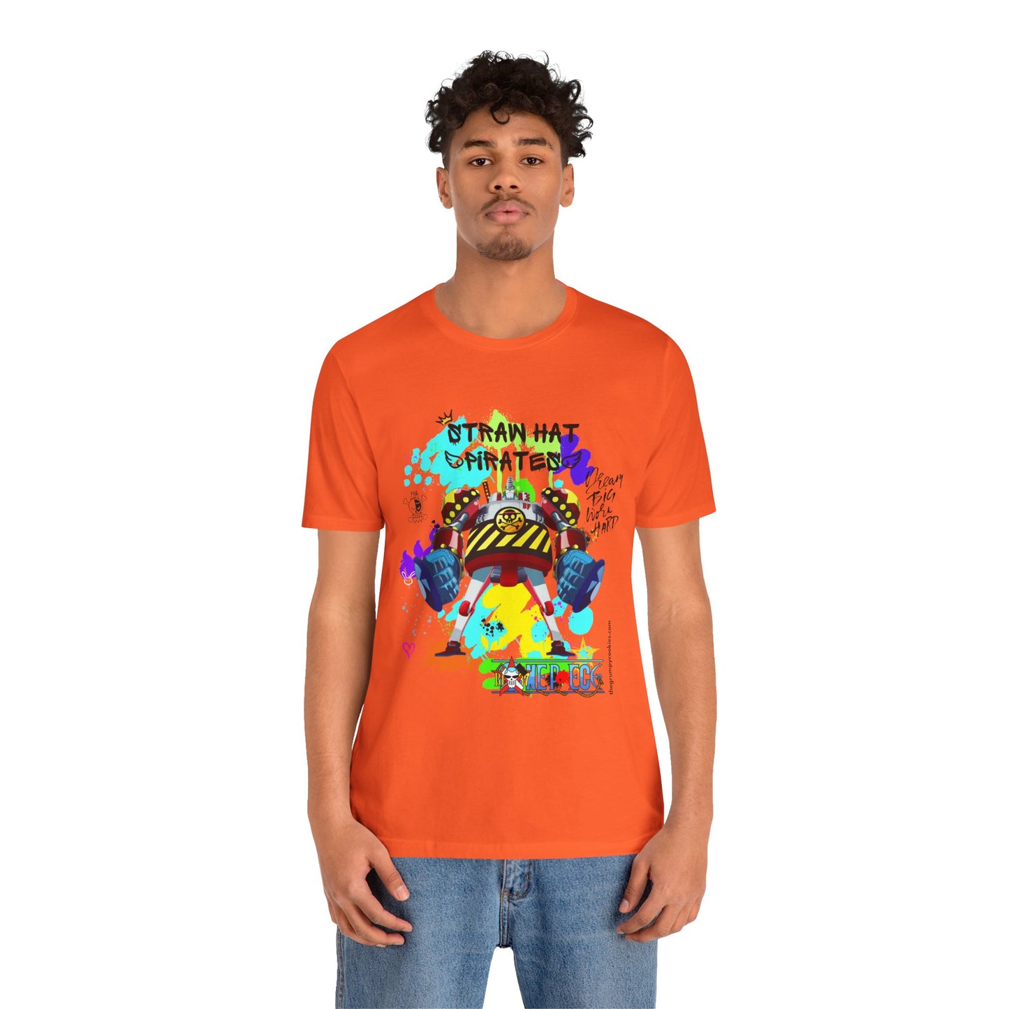 One Piece - Graffiti General Franky Unisex Jersey Short Sleeve Tee