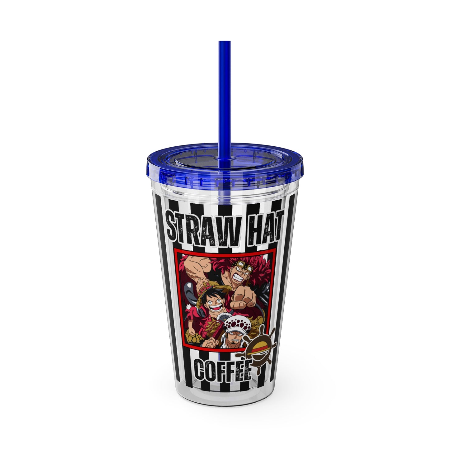 Straw Hat Coffee - The Worst Generation Sunsplash Tumbler with Straw, 16oz