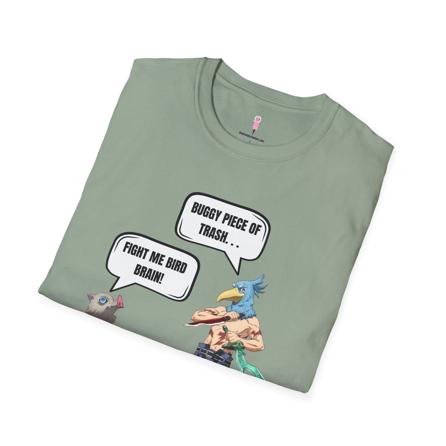 Shangri-la Frontier vs Demon Slayer- Boar Head vs Bird Brain Graphic Tee