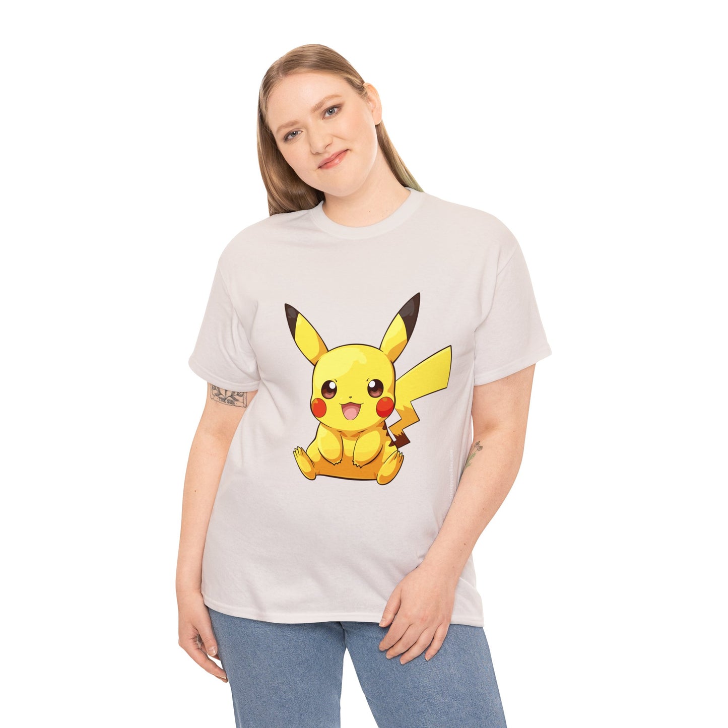 Pokemon - Pika P Unisex Heavy Cotton Tee