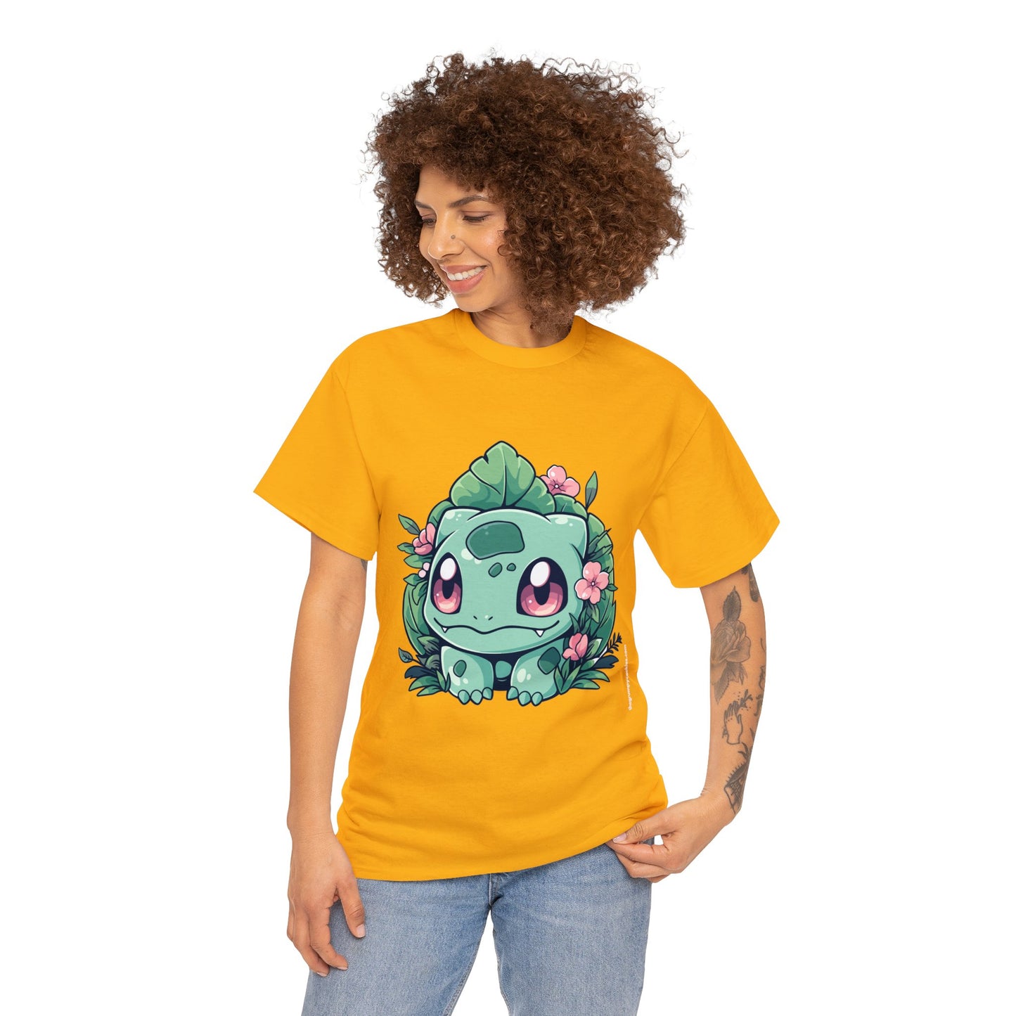 Pokemon - Flowering Bulba Unisex Heavy Cotton Tee