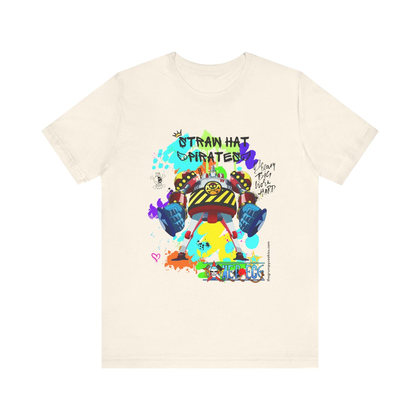 One Piece - Graffiti General Franky Unisex Jersey Short Sleeve Tee