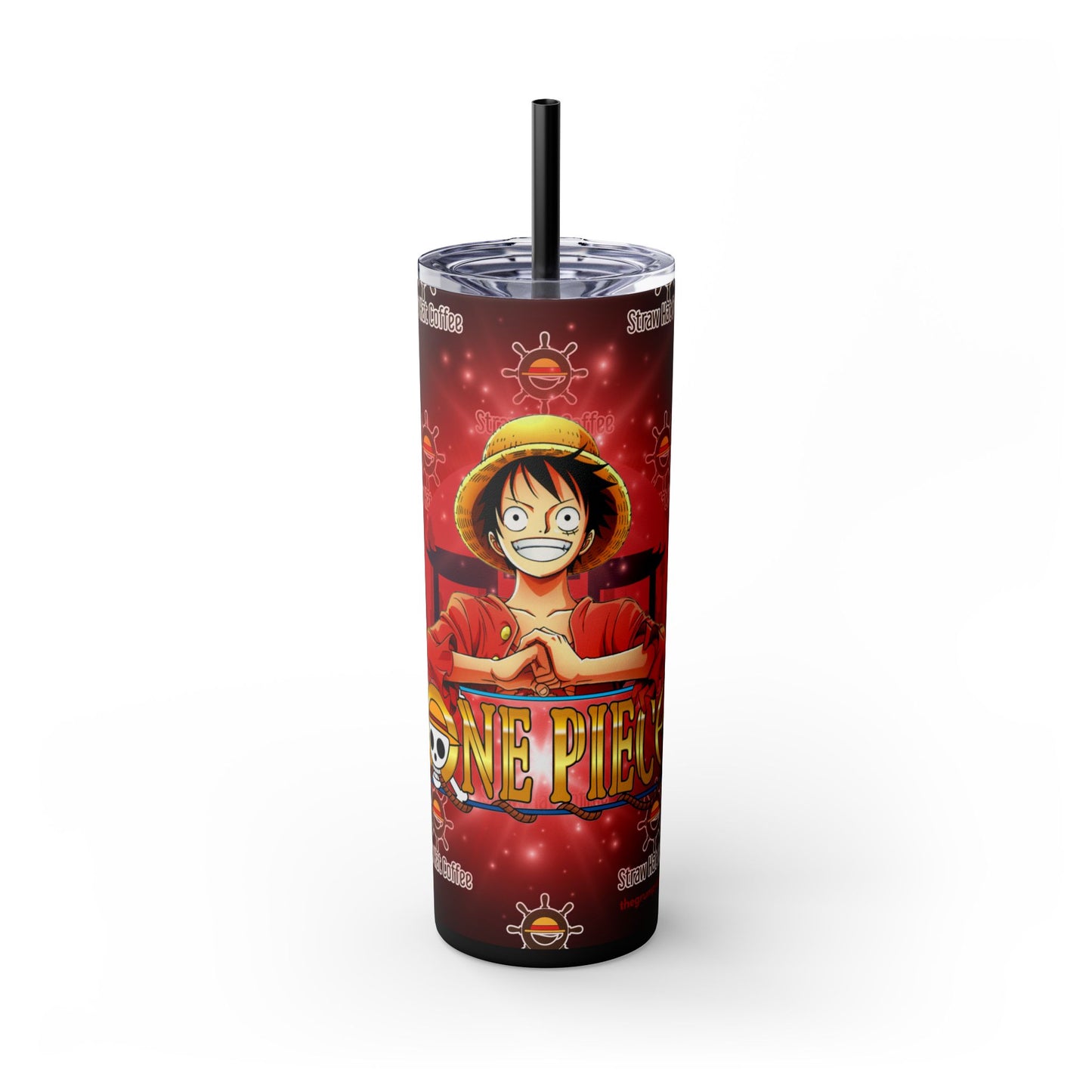 Straw Hat Coffee - Captain of the Crew 20oz Skinny Tumbler with Straw