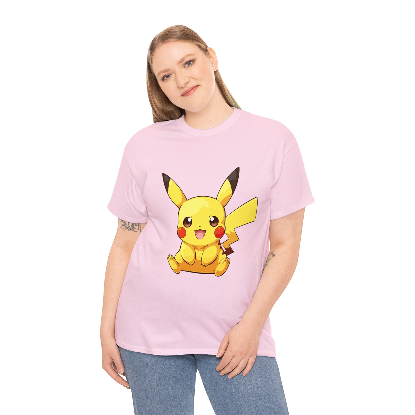Pokemon - Pika P Unisex Heavy Cotton Tee