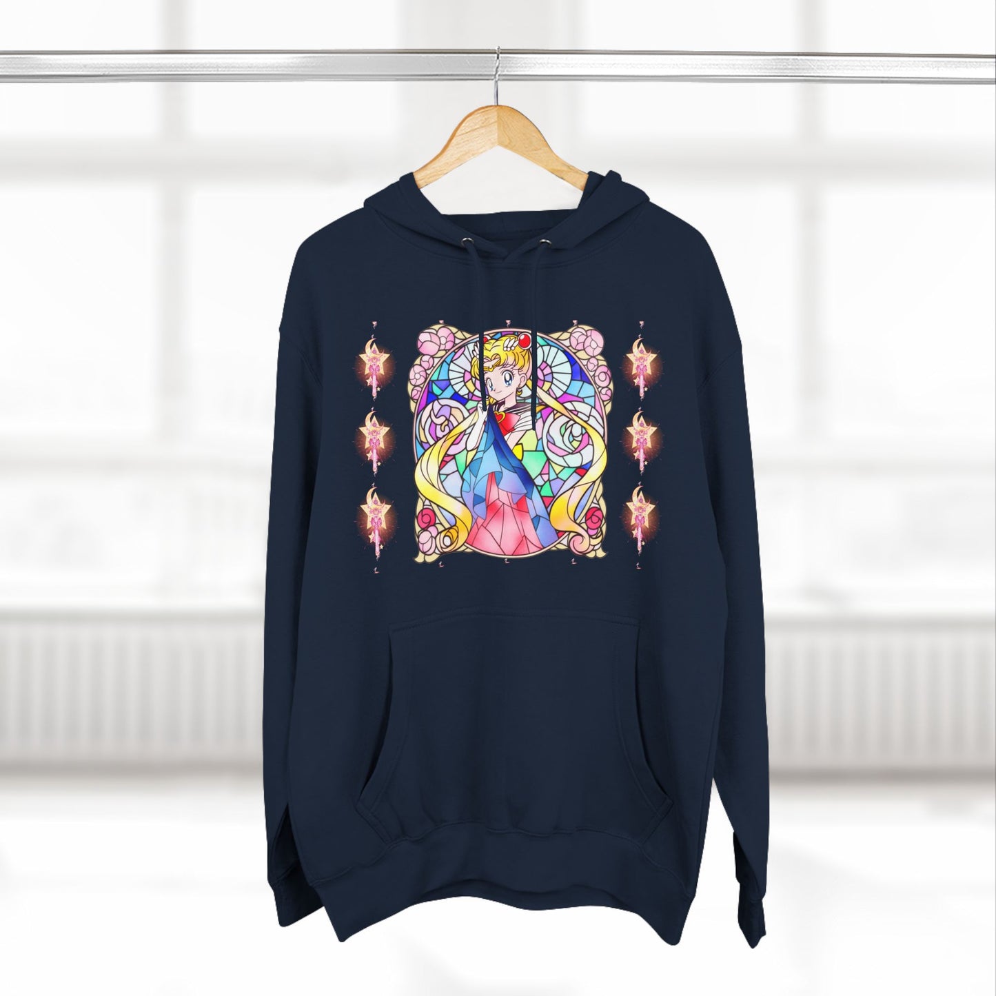 Sailor Moon - Stained Glass Sailor Power Pullover Hoodie