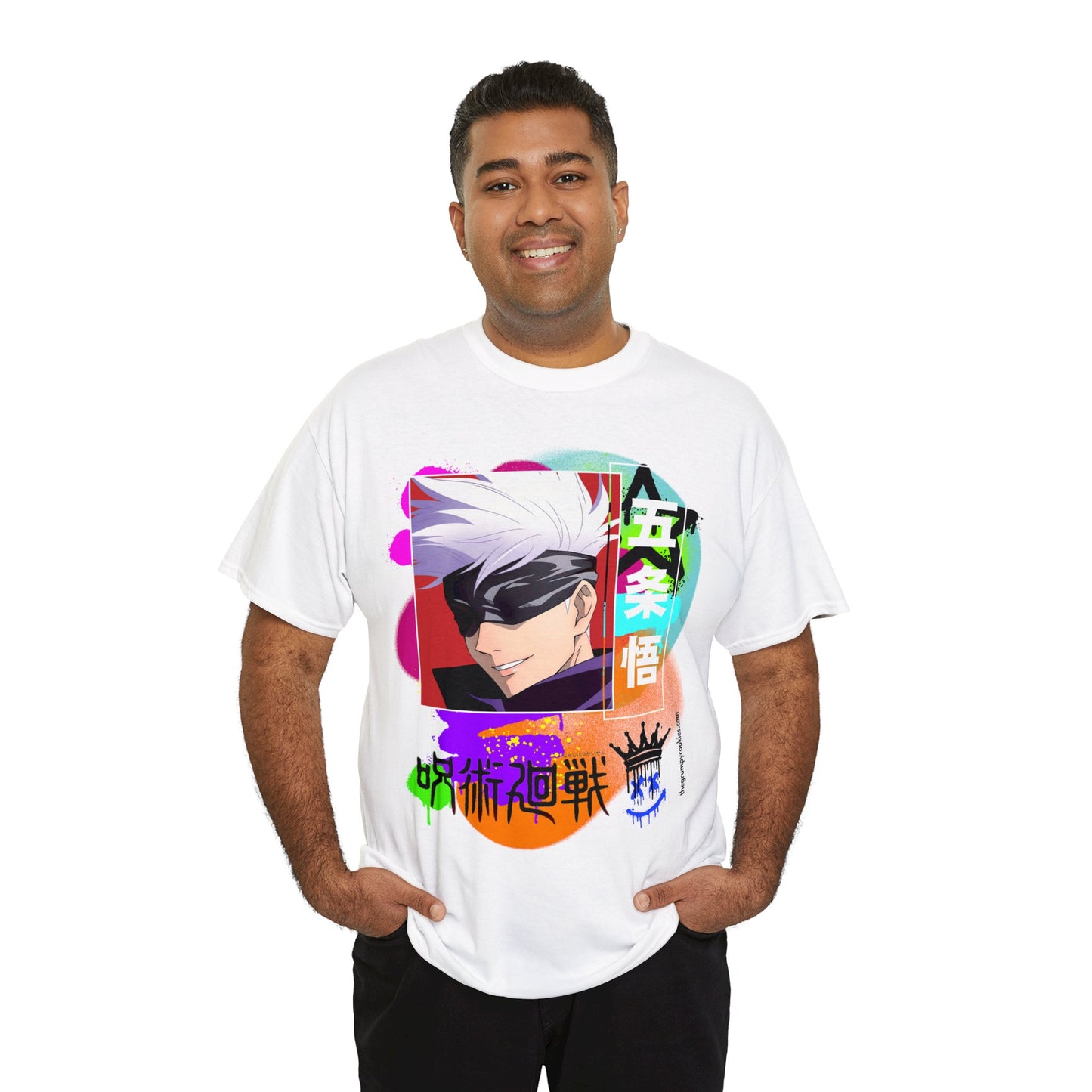 Jujutsu Kaisen - Gojo's Side Smile Unisex Heavy Cotton Tee