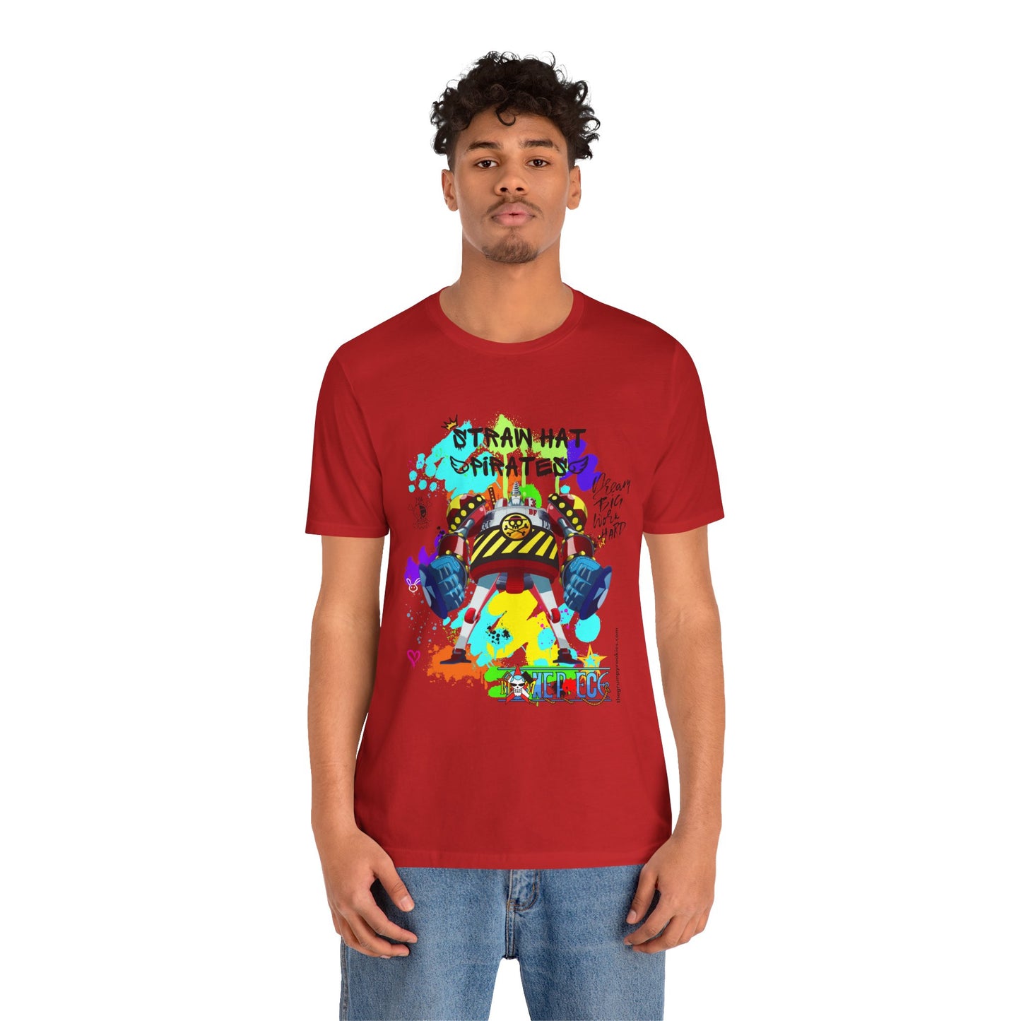 One Piece - Graffiti General Franky Unisex Jersey Short Sleeve Tee