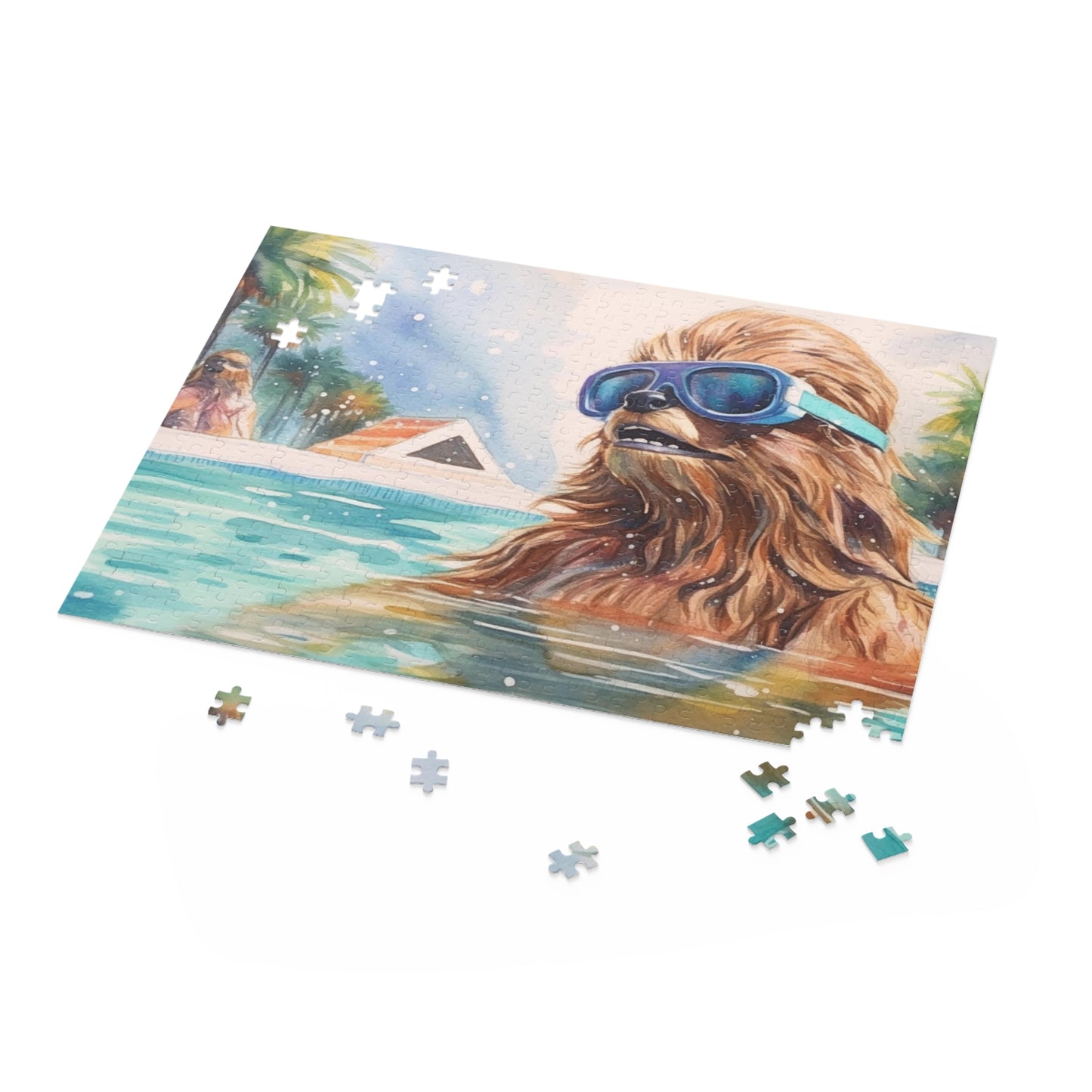 Star Wars - Chewbacca at the Pool Party Puzzle (120, 252, 500-Piece)