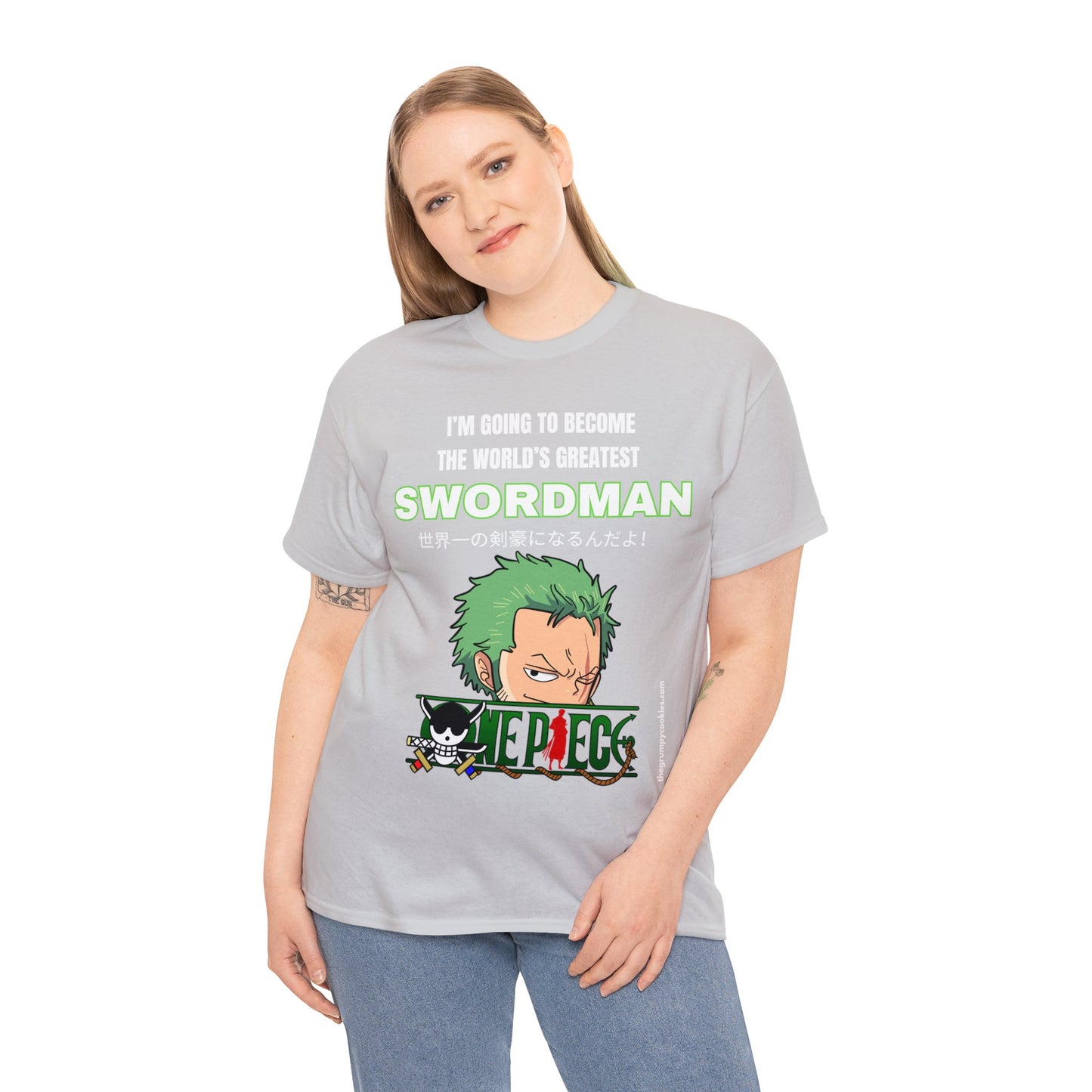 One Piece - World's Greatest Swordsman Unisex Heavy Cotton Tee