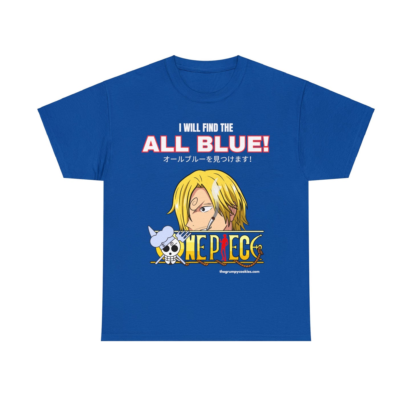 One Piece - Find the All Blue Unisex Heavy Cotton Tee