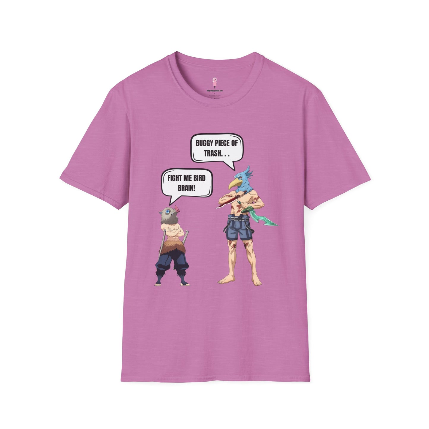 Shangri-la Frontier vs Demon Slayer- Boar Head vs Bird Brain Graphic Tee