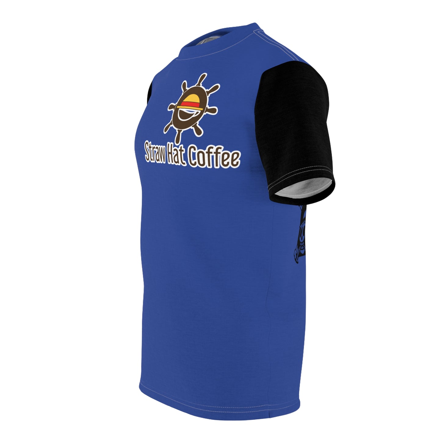 Straw Hat Coffee - Blue Team Crew Tee Unisex Cut & Sew Tee