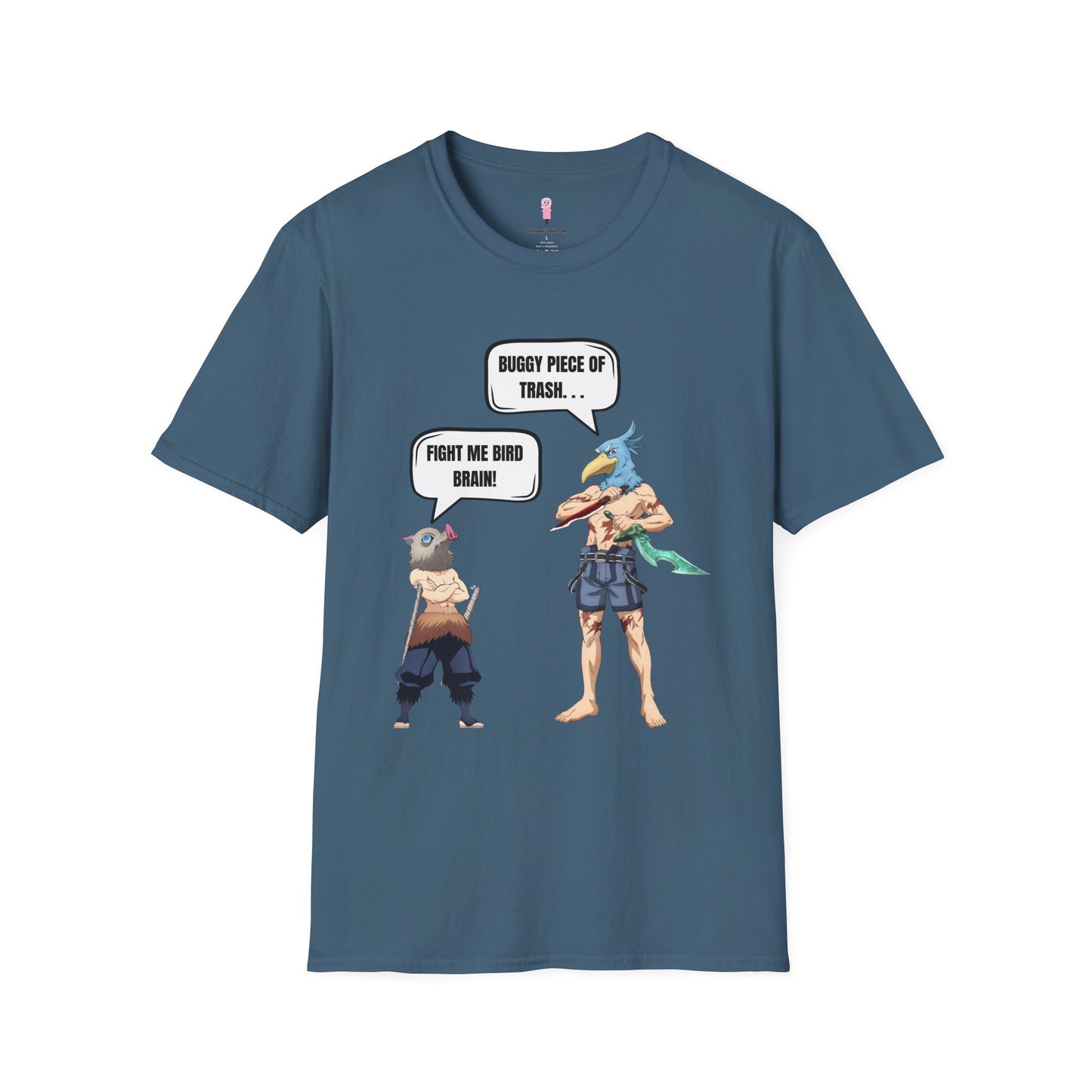 Shangri-la Frontier vs Demon Slayer- Boar Head vs Bird Brain Graphic Tee