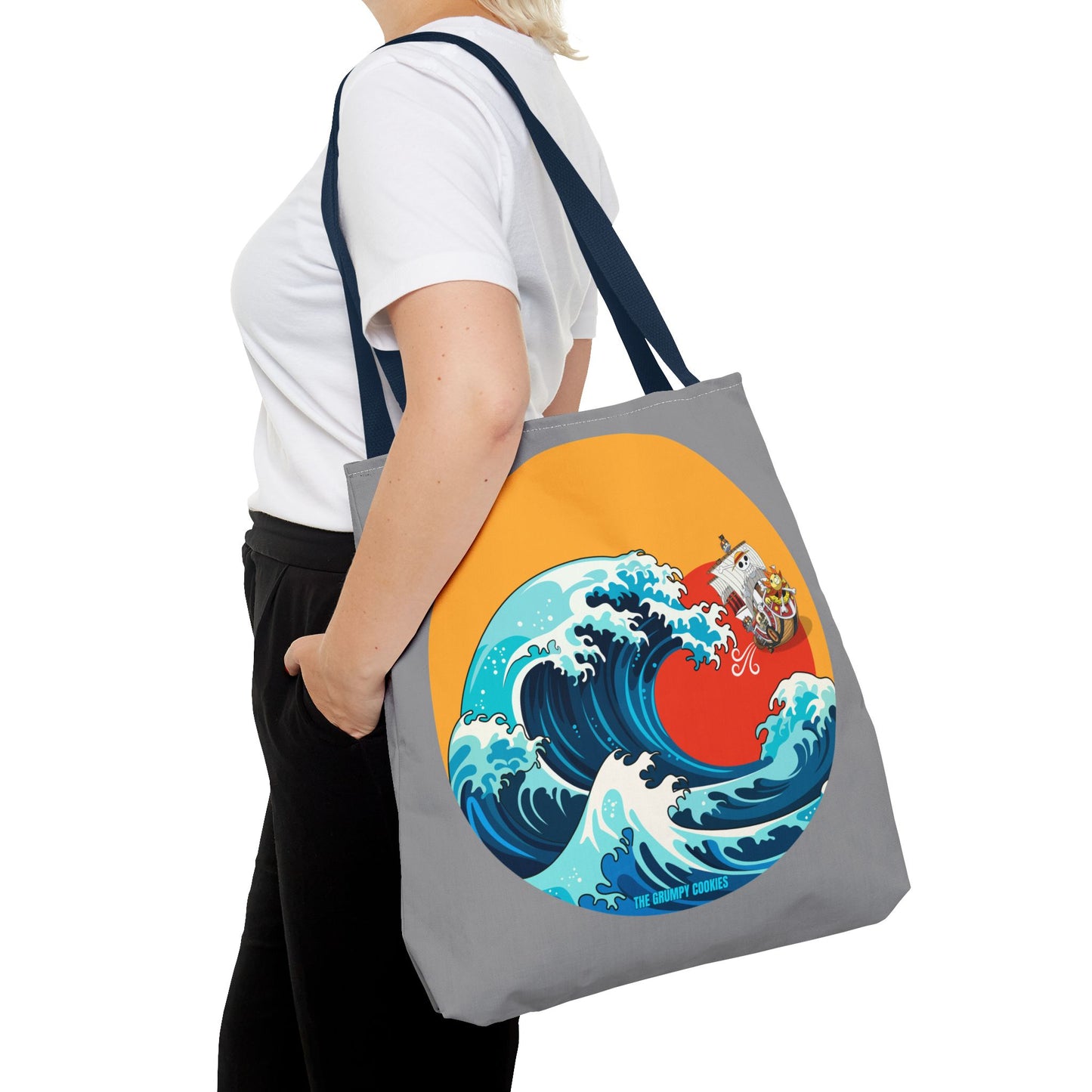 One Piece - Riding the Wave Grey Tote Bag