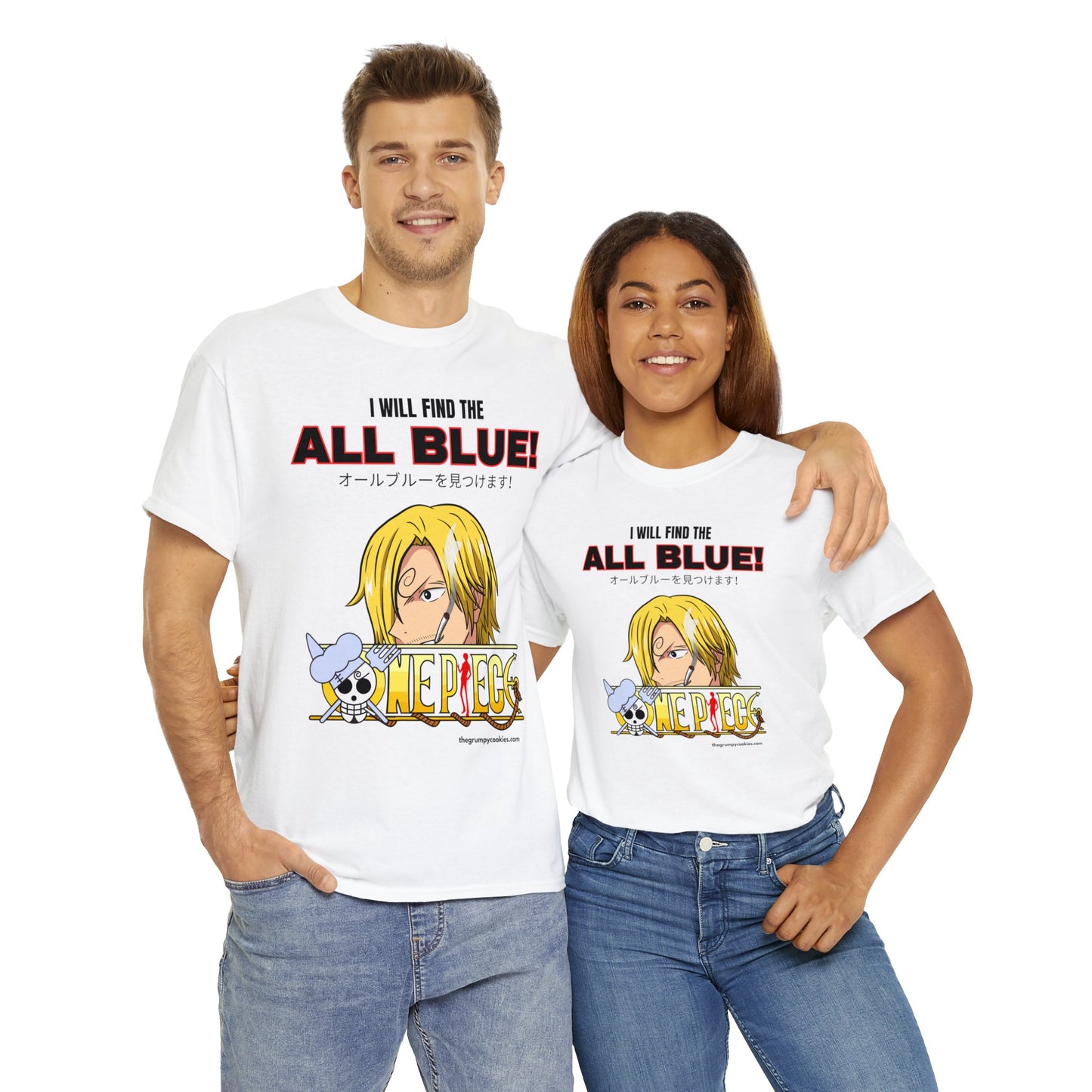 One Piece - Find the All Blue Unisex Heavy Cotton Tee